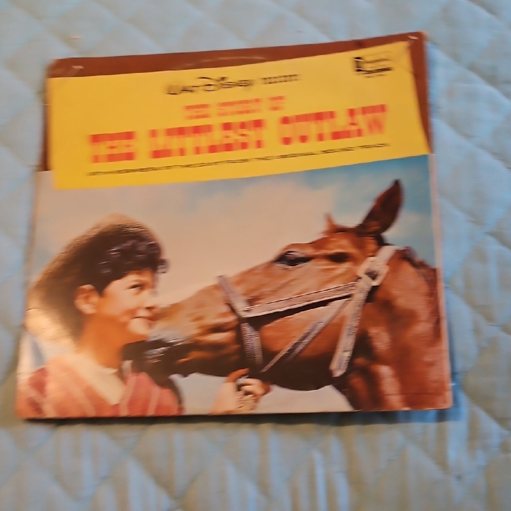 (3 For $15) Walt Disney The Littlest Outlaw Vinyl Record